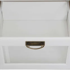 Massivholzmöbel|Küchenkommode*Pharao24 Weißes Sideboard Henjov