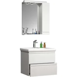 Badmöbel Sets*Pharao24 Weißes Waschplatz Set Valtte