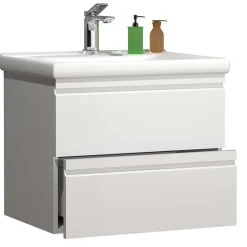 Badmöbel Sets*Pharao24 Weißes Waschplatz Set Valtte