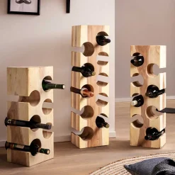 Flaschenregale|Massivholzregale*Pharao24 Weinregal Evarelda