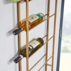 Hängeregale|Wandregale*Pharao24 Weinregal Goldfarben Angie