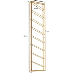 Hängeregale|Wandregale*Pharao24 Weinregal Goldfarben Angie