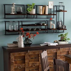 Hängeregale|Massivholzregale*Pharao24 Weinregal Mysore