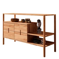 Wohnzimmerregale|Massivholzregale*Pharao24 Wildbuche Holzregal Artjes