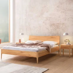 Doppelbetten|Massivholzbetten*Pharao24 Wildbuche massiv Bett Cubanero