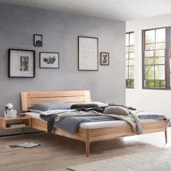 Pharao24 Wildbuche massiv Bett geölt Balys> Doppelbetten|Massivholzbetten