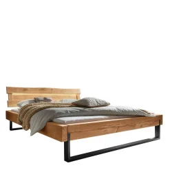 Pharao24 Wildeiche Balkenbett Useda> Doppelbetten|Massivholzbetten