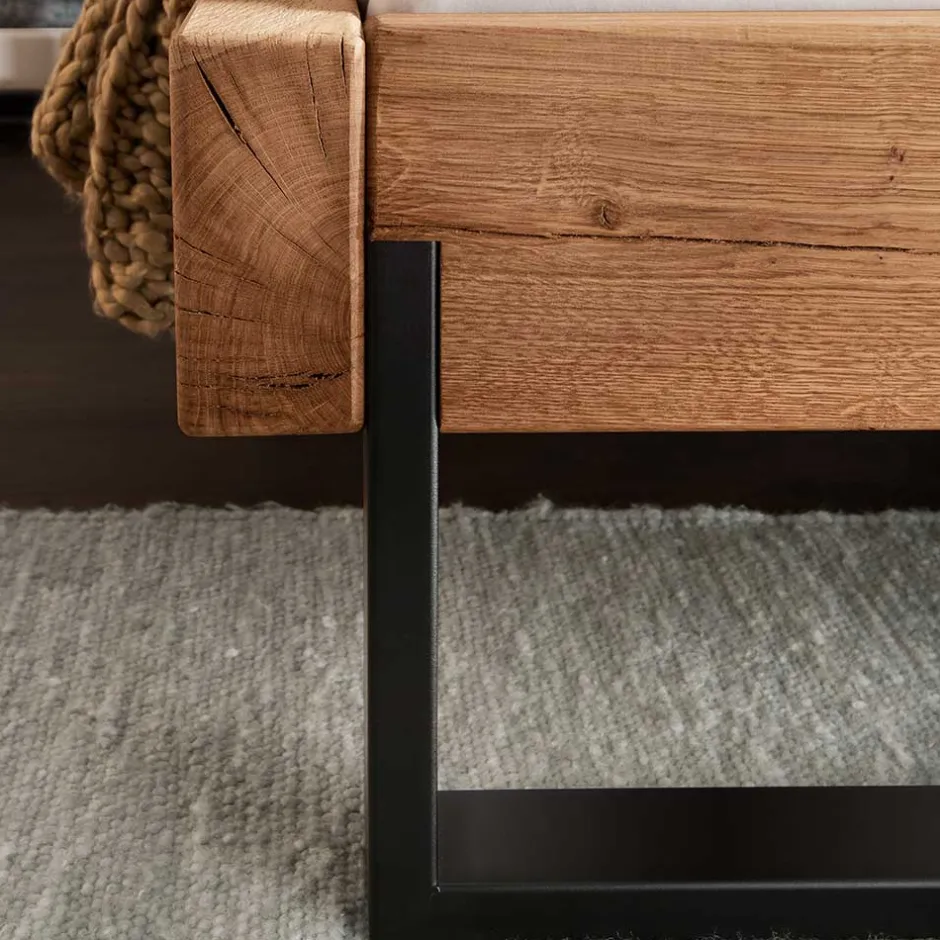 Pharao24 Wildeiche Balkenbett Useda> Doppelbetten|Massivholzbetten