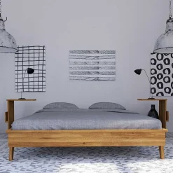 Pharao24 Wildeiche Bett Carilla> Doppelbetten|Massivholzbetten