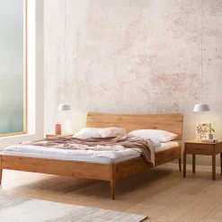 Doppelbetten|Massivholzbetten*Pharao24 Wildeiche Bett geölt Lepura