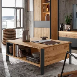 Massivholztische|Wohnzimmertisch*Pharao24 Wildeiche Couchtisch Despinia