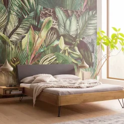 Pharao24 Wildeiche Doppelbett modern Viko> Doppelbetten|Massivholzbetten