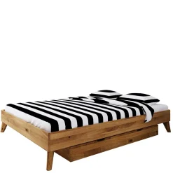 Pharao24 Wildeiche Einzelbett Vinial> Einzelbetten