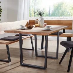 Küchentisch|Massivholztische*Pharao24 Wildeiche Esszimmertisch Flacon