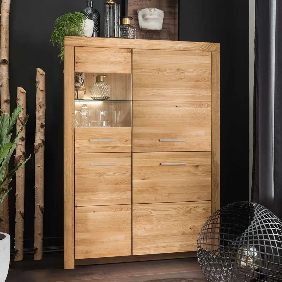 Highboards|Highboards*Pharao24 Wildeiche Highboard Divrina