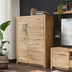 Highboards|Highboards*Pharao24 Wildeiche Highboard Divrina