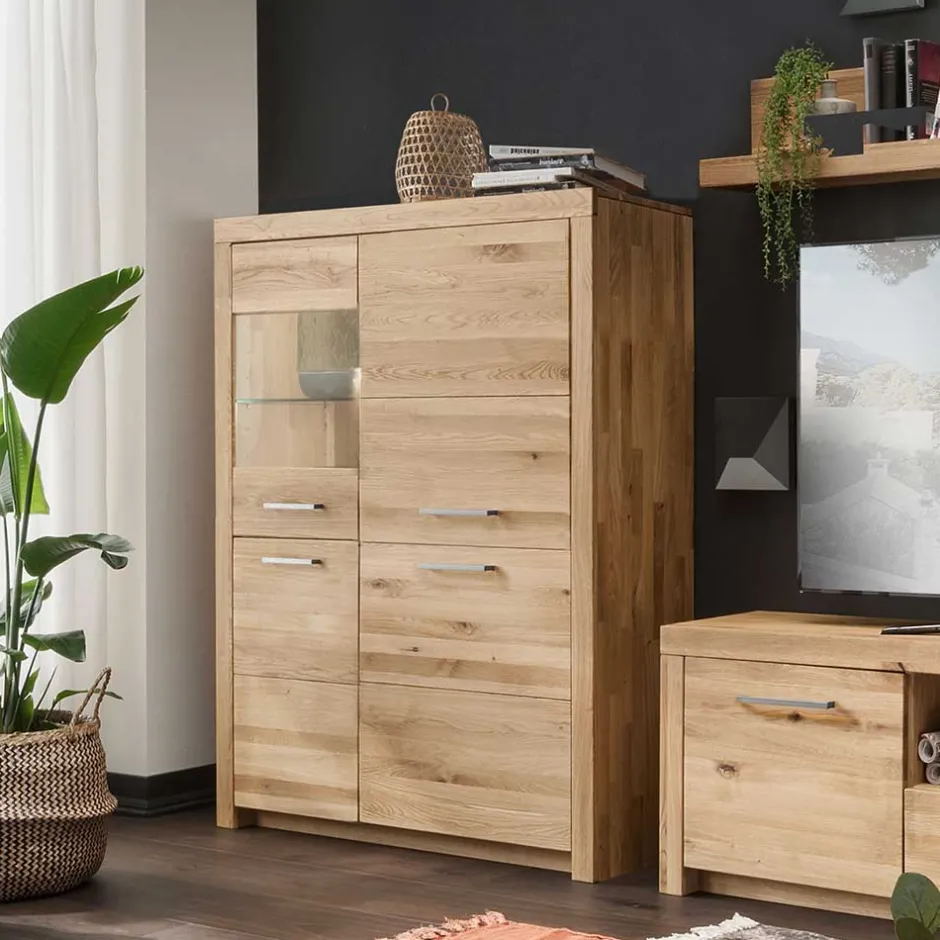 Highboards|Highboards*Pharao24 Wildeiche Highboard Divrina