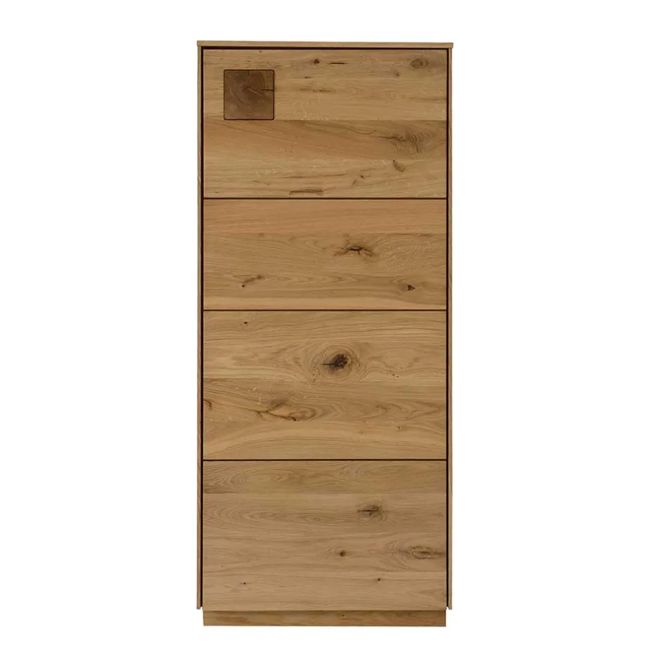 Pharao24 Wildeiche Highboard Onitos> Wohnzimmerschrank|Stauraumvitrinen