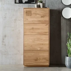 Pharao24 Wildeiche Highboard Onitos> Wohnzimmerschrank|Stauraumvitrinen