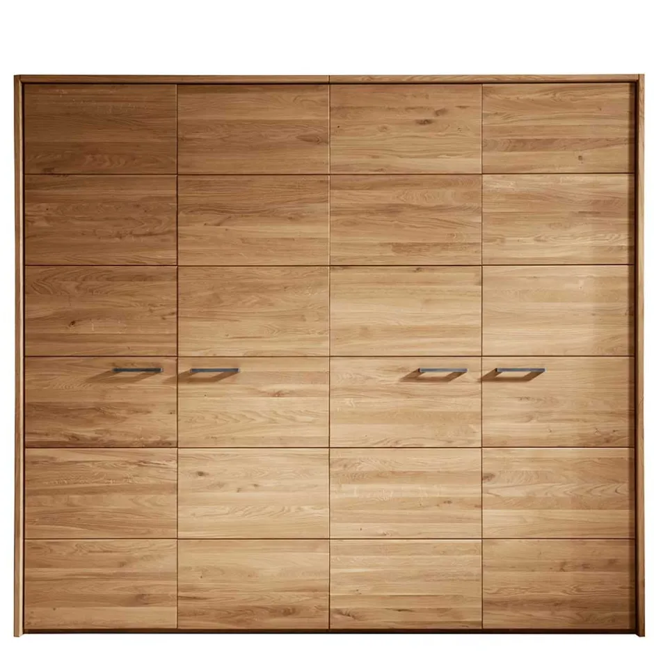 Pharao24 Wildeiche Kleiderschrank Emjan> Massivholzmöbel|Drehtürenschränke