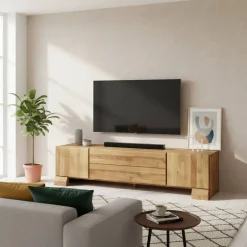 Fernsehtische|Lowboards*Pharao24 Wildeiche Lowboard Sascora