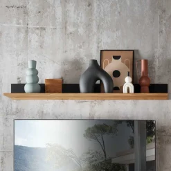 Wohnzimmerregale|Massivholzregale*Pharao24 Wildeiche Massivholzregal Despinia