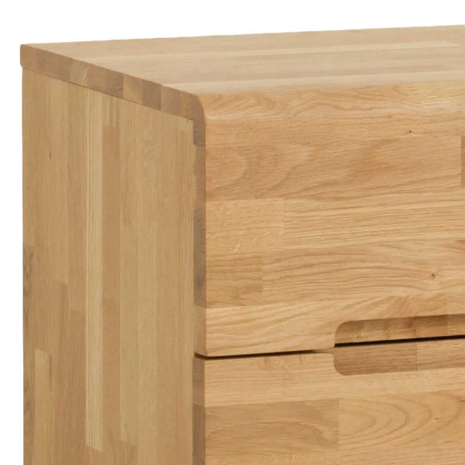 Nachtkommoden|Nachttisch*Pharao24 Wildeiche Nachtkommode Nico