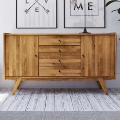 Pharao24 Wildeiche Sideboard Carilla> Massivholzmöbel|Küchenkommode