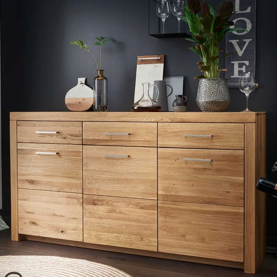 Pharao24 Wildeiche Sideboard Divrina> Massivholzmöbel|Küchenkommode