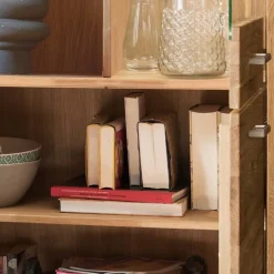 Wohnzimmerkommoden|Vitrinenschrank*Pharao24 Wildeiche Vitrinenschrank Divrina