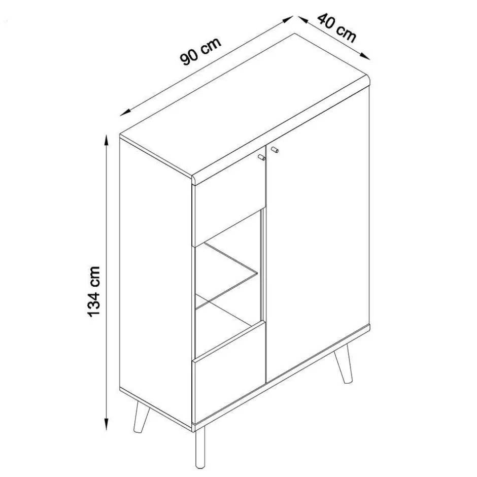 Pharao24 Wohnkombination Levanca> Massivholz Wohnwände