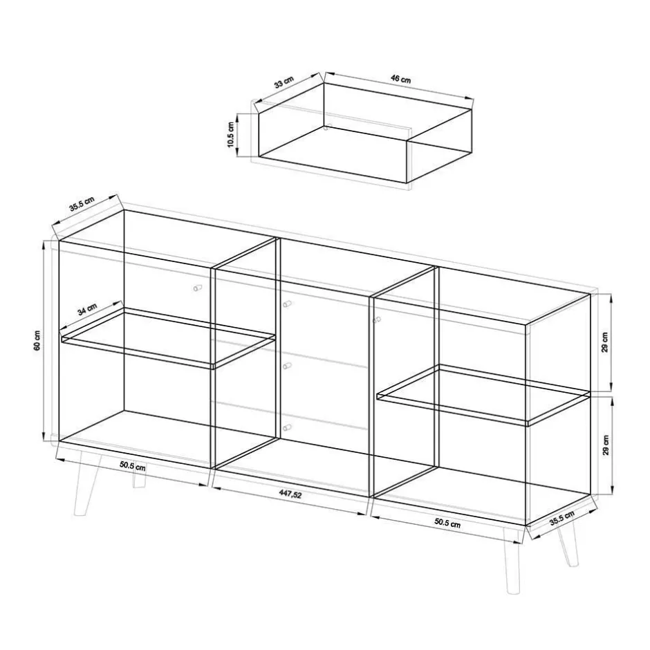 Pharao24 Wohnkombination Levanca> Massivholz Wohnwände