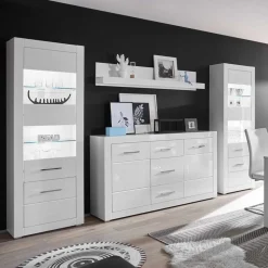 Wohnzimmerschrank|Wohnwand 300 Cm*Pharao24 Wohnkombination Triango