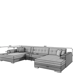 Wohnlandschaften|Ecksofas*Pharao24 Wohnlandschaft Clora