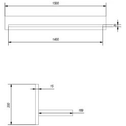 Wohnwand 300 Cm*Pharao24 Wohnwand Cellossa