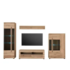 Pharao24 Wohnwand Cemutra> Wohnwand 300 Cm|Moderne Wohnwände