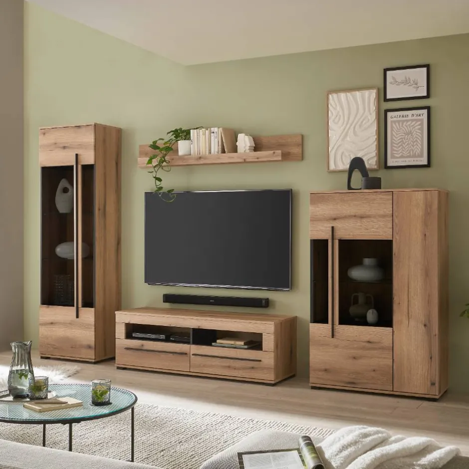 Pharao24 Wohnwand Cemutra> Wohnwand 300 Cm|Moderne Wohnwände