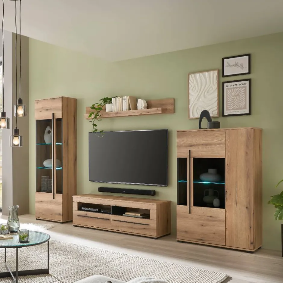 Pharao24 Wohnwand Cemutra> Wohnwand 300 Cm|Moderne Wohnwände