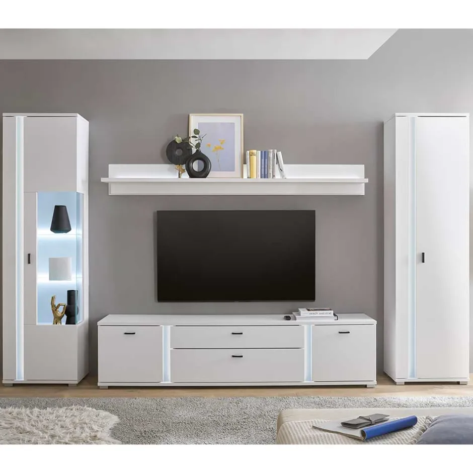 Pharao24 Wohnwand Constantin> Wohnwand 300 Cm|Moderne Wohnwände