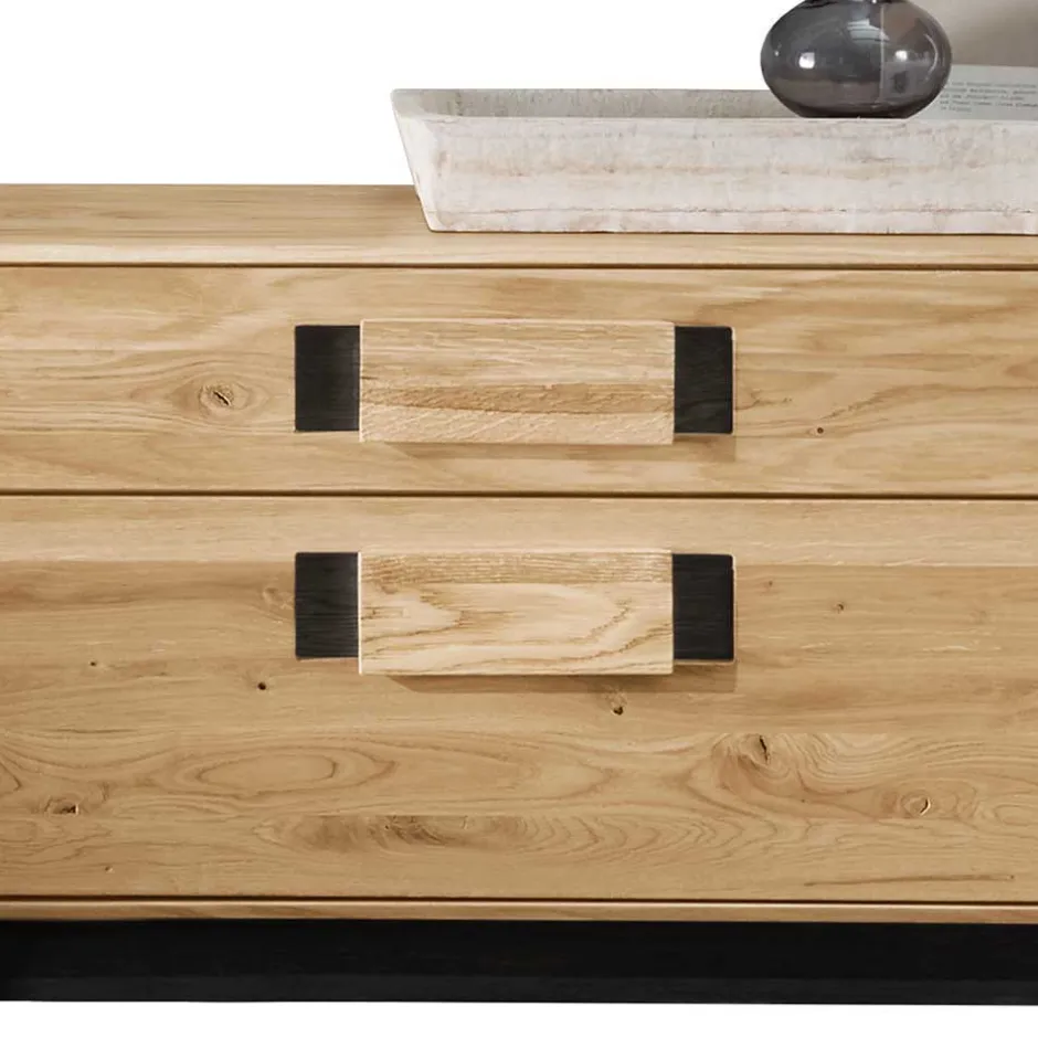 Moderne Wohnwände|Wohnwand 250 Cm*Pharao24 Wohnwand Echtholz Seldran