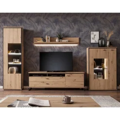 Wohnwand 350 Cm|Moderne Wohnwände*Pharao24 Wohnwand Geronda