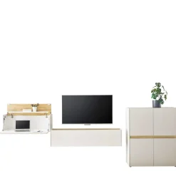 Moderne Wohnwände|Wohnwand 350 Cm*Pharao24 Wohnwand Homeoffice Rascian