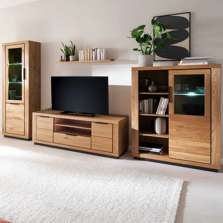 Pharao24 Wohnwand Jayva> Wohnwand 350 Cm|Moderne Wohnwände