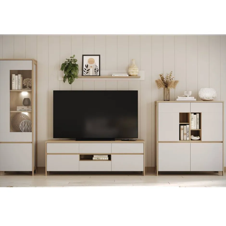 Wohnwand 350 Cm*Pharao24 Wohnwand Labrassa