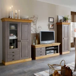 Wohnzimmerschrank|Wohnwand 300 Cm*Pharao24 Wohnwand Mangali