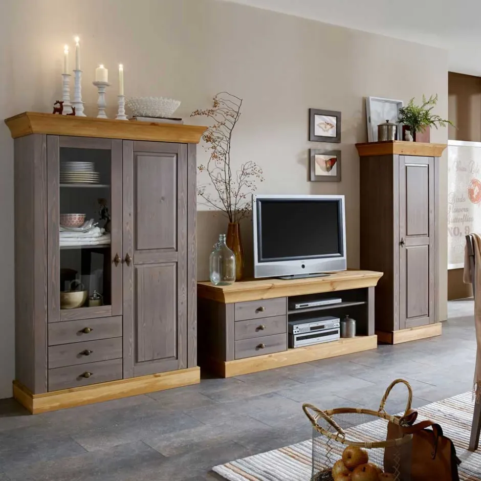 Wohnzimmerschrank|Wohnwand 300 Cm*Pharao24 Wohnwand Mangali