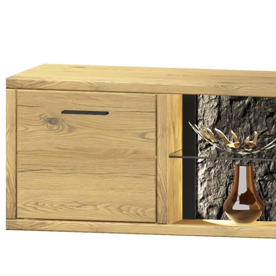 Pharao24 Wohnwand Massivholz Ostoro> Moderne Wohnwände|Wohnwand 250 Cm