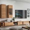 Moderne Wohnwände|Wohnwand 350 Cm*Pharao24 Wohnwand Massivholz Rennia