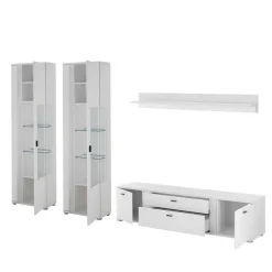 Wohnwand 300 Cm|Moderne Wohnwände*Pharao24 Wohnwand mit Beleuchtung Constantin