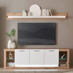 Moderne Wohnwände|Wohnwand 350 Cm*Pharao24 Wohnwand modern Asprecca